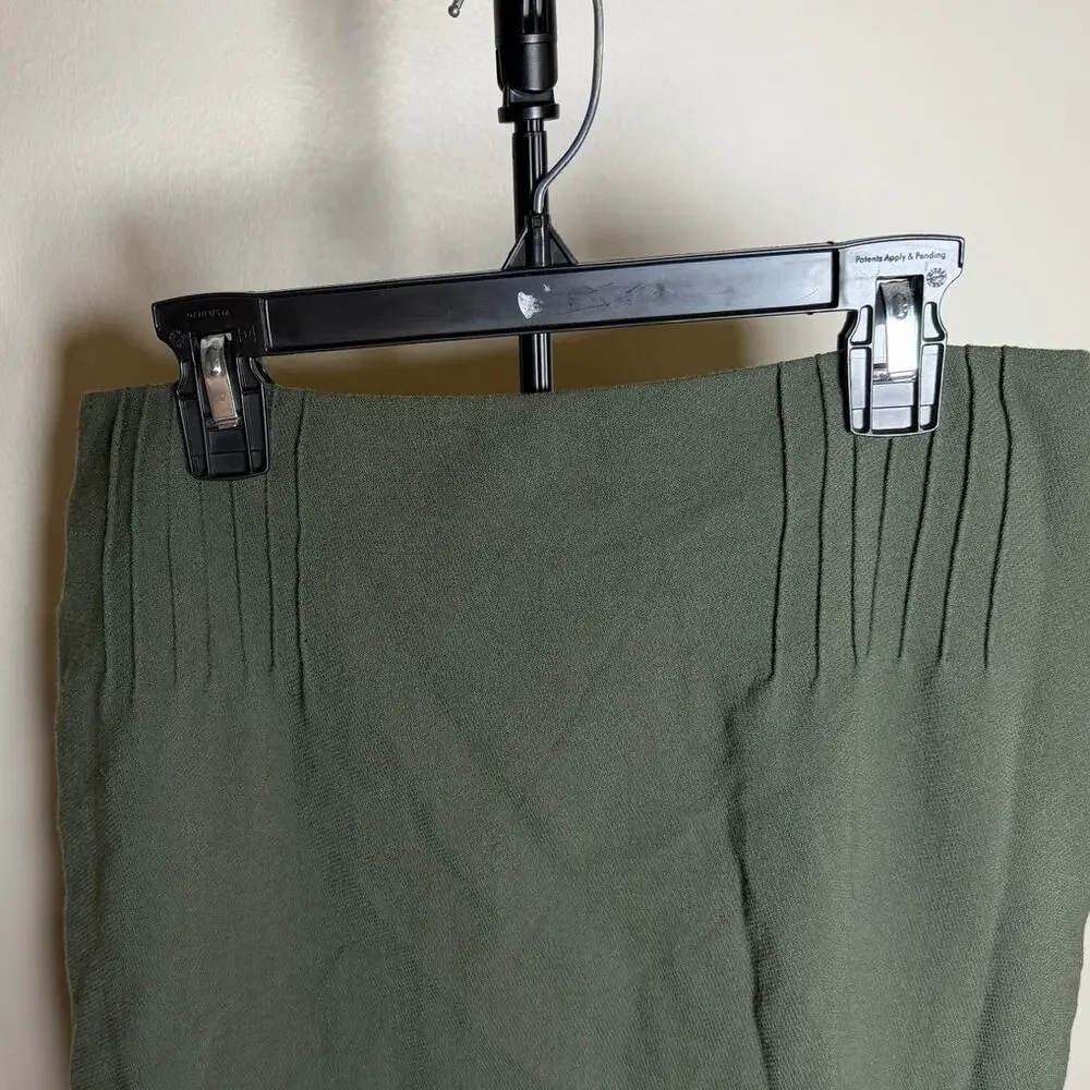 Carlisle Classic Academia Librarian Vintage 100% Wool Green Pencil Skirt Size 4